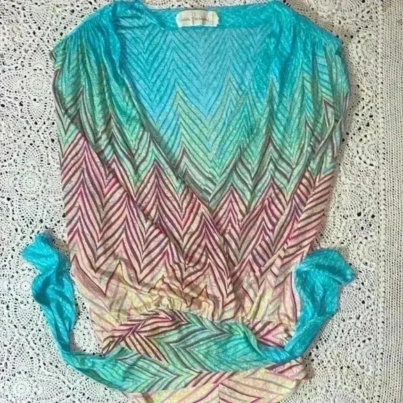 Vintage Louise Frassine wrap top - Picture 1 of 5